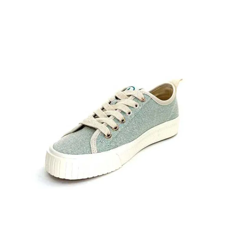 Décontracté|Baskets<Armistice Baskets Stomp Sneaker Textile Blanc Vert