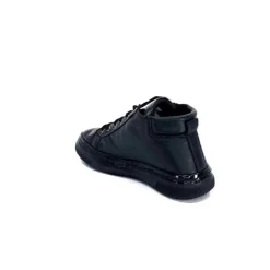 Décontracté|Baskets<Ivoire0401a Baskets Avec Fermeture Éclair Ivoire 500-358 Cuir &amp; Vernis Noir