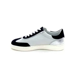 Décontracté|Baskets<Donna Carolina Baskets 51670 113 Cuir Blanc Daim Marine