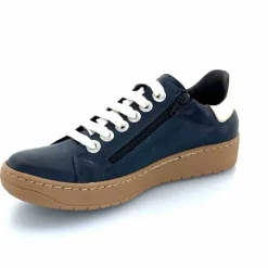 Basic|Baskets<Chacal Baskets Fermeture Eclair 6950 Cuir Doré Bleu