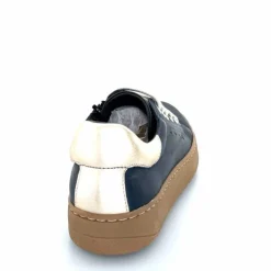 Basic|Baskets<Chacal Baskets Fermeture Eclair 6950 Cuir Doré Bleu