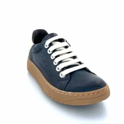 Basic|Baskets<Chacal Baskets Fermeture Eclair 6950 Cuir Doré Bleu