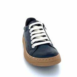 Basic|Baskets<Chacal Baskets Fermeture Eclair 6950 Cuir Doré Bleu