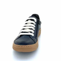 Basic|Baskets<Chacal Baskets Fermeture Eclair 6950 Cuir Doré Bleu