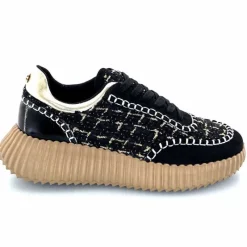 Fantaisie|Baskets<Ivoire0317a Baskets Ivoire 2200586 2200 Textile Noir