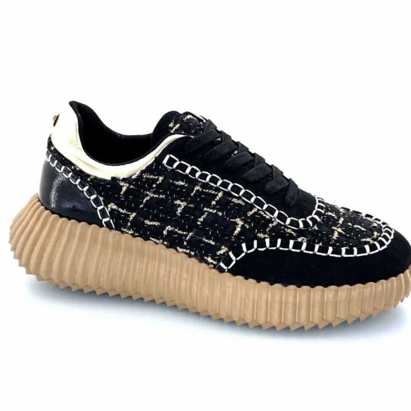 Fantaisie|Baskets<Ivoire0317a Baskets Ivoire 2200586 2200 Textile Noir