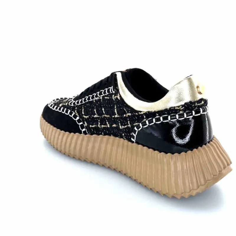 Fantaisie|Baskets<Ivoire0317a Baskets Ivoire 2200586 2200 Textile Noir