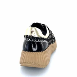 Fantaisie|Baskets<Ivoire0317a Baskets Ivoire 2200586 2200 Textile Noir