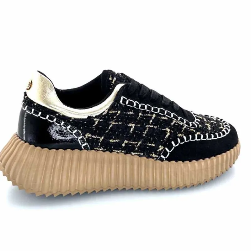 Fantaisie|Baskets<Ivoire0317a Baskets Ivoire 2200586 2200 Textile Noir