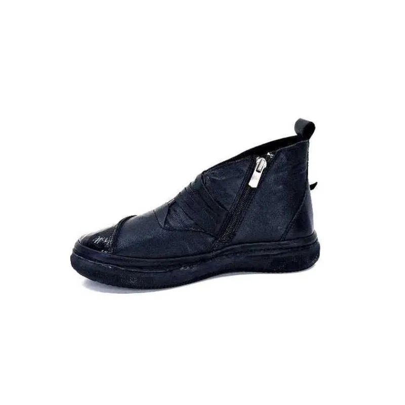 Décontracté|Baskets<Ivoire0401a Baskets Ivoire 500-350 Cuir Noir