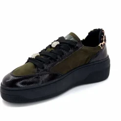 Fantaisie|Bijoux<Ivoire0130a Baskets Ivoire Bp5410 Noir &amp; Léo Kaki