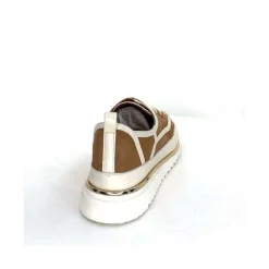 Féminin|Décontracté<XSA Baskets Léger 9951 Cuir Daim Beige Marron