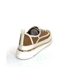 Féminin|Décontracté<XSA Baskets Léger 9951 Cuir Daim Beige Marron