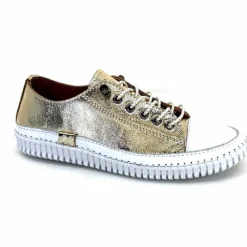 Vacances|Décontracté<441-ivoire1 Baskets Légère Ivoire 032 11106 Cuir Or