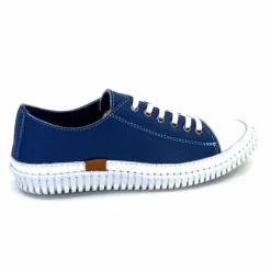 Décontracté|Basic<441-ivoire1 Baskets Légère Ivoire 032 11106 Cuir Bleu