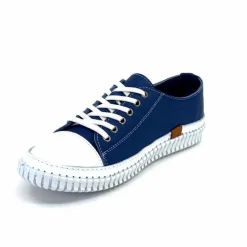 Décontracté|Basic<441-ivoire1 Baskets Légère Ivoire 032 11106 Cuir Bleu