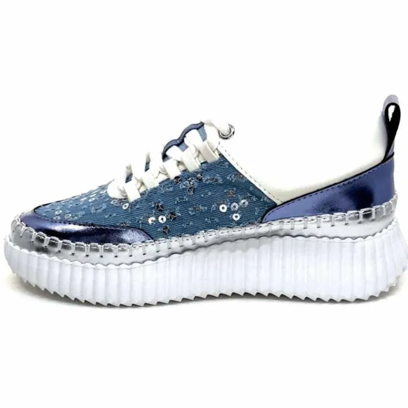 Décontracté|Baskets<Ivoire0317a Baskets Légère Ivoire 2300962 Textile Bleu