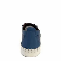 Vacances|Sport Chic<384-ivoire Baskets Légère Ivoire Hy2020 Cuir Bleu