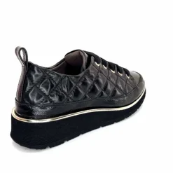 Sport Chic|Baskets<XSA Baskets Légère 160 Vernis & Cuir Matelassé Noir