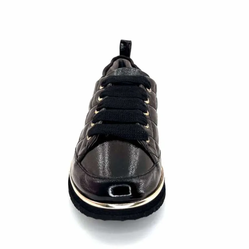 Sport Chic|Baskets<XSA Baskets Légère 160 Vernis & Cuir Matelassé Noir