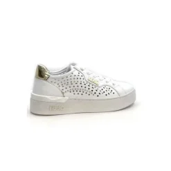 Sport Chic|Baskets<Liu.Jo Baskets Ba4039 Cuir Doré Blanc