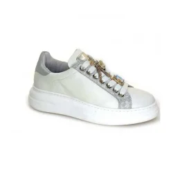 Teenager|Bijoux<Méliné Baskets Bi 7 Acc Var p9780 Cuir Bijoux Blanc