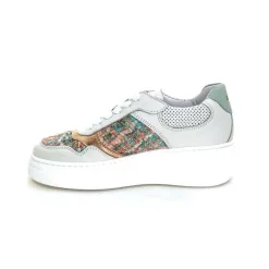 Bijoux|Baskets<Méliné Baskets Ne 831 Cat 1 Var Cuir Gris Textile Bleu Rose Bijoux GrisClair