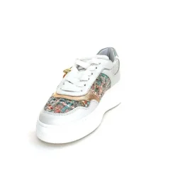 Bijoux|Baskets<Méliné Baskets Ne 831 Cat 1 Var Cuir Gris Textile Bleu Rose Bijoux GrisClair