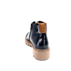 Sport|Baskets<Ivoire0130a Baskets Montante Ivoire 3g4925 Cuir Vernis Noir Marron