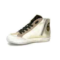 Teenager|Sport<Méliné Baskets Montante Bup1151 Cuir Doré Gold