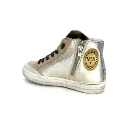 Teenager|Sport<Méliné Baskets Montante Bup1151 Cuir Doré Gold