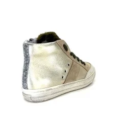 Teenager|Sport<Méliné Baskets Montante Bup1151 Cuir Doré Gold