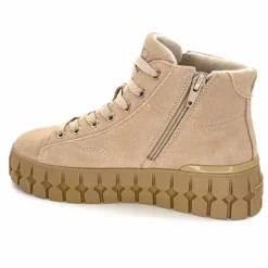 Compensées & Plateformes|Baskets<No Name Baskets Montante Play Mid W Daim Nude Beige