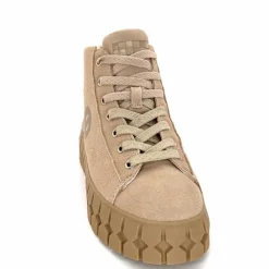 Compensées & Plateformes|Baskets<No Name Baskets Montante Play Mid W Daim Nude Beige