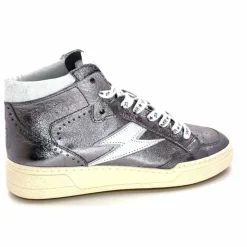 Teenager|Baskets<Semerdjian Baskets Montante SMR23 Braga A545 Cuir Métallique Gris GrisMétal