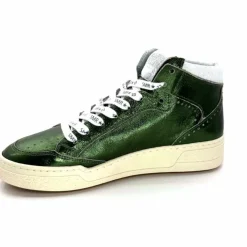 Teenager|Baskets<Semerdjian Baskets Montante SMR23 Braga A548 Cuir Métallique Vert
