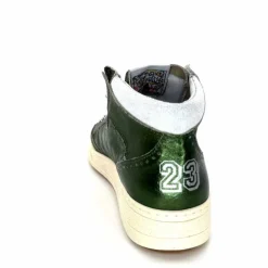 Teenager|Baskets<Semerdjian Baskets Montante SMR23 Braga A548 Cuir Métallique Vert