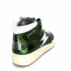 Teenager|Baskets<Semerdjian Baskets Montante SMR23 Braga A548 Cuir Métallique Vert