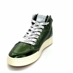 Teenager|Baskets<Semerdjian Baskets Montante SMR23 Braga A548 Cuir Métallique Vert