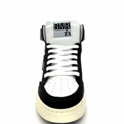 Teenager|Baskets<Semerdjian Baskets Montante SMR23 Braga A557 Cuir Noir Or Blanc