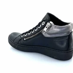 Basic|Baskets<Chacal Baskets Montantes Fermeture Éclair 6944 Cuir Noir