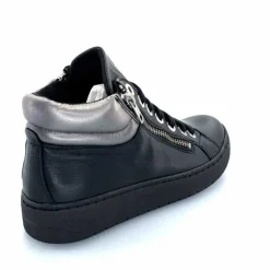 Basic|Baskets<Chacal Baskets Montantes Fermeture Éclair 6944 Cuir Noir