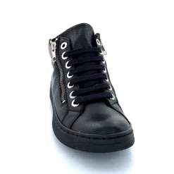 Basic|Baskets<Chacal Baskets Montantes Fermeture Éclair 6944 Cuir Noir