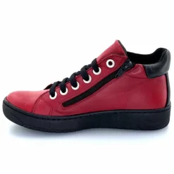 Basic|Baskets<Chacal Baskets Montantes Fermeture Éclair 6943 Cuir Rouge