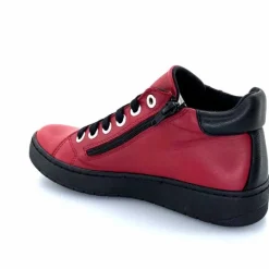 Basic|Baskets<Chacal Baskets Montantes Fermeture Éclair 6943 Cuir Rouge