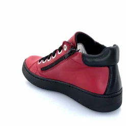 Basic|Baskets<Chacal Baskets Montantes Fermeture Éclair 6943 Cuir Rouge