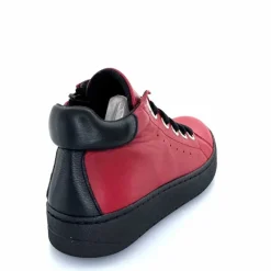Basic|Baskets<Chacal Baskets Montantes Fermeture Éclair 6943 Cuir Rouge