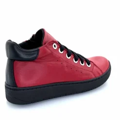 Basic|Baskets<Chacal Baskets Montantes Fermeture Éclair 6943 Cuir Rouge