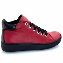 Basic|Baskets<Chacal Baskets Montantes Fermeture Éclair 6943 Cuir Rouge