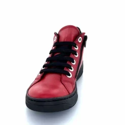 Basic|Baskets<Chacal Baskets Montantes Fermeture Éclair 6943 Cuir Rouge